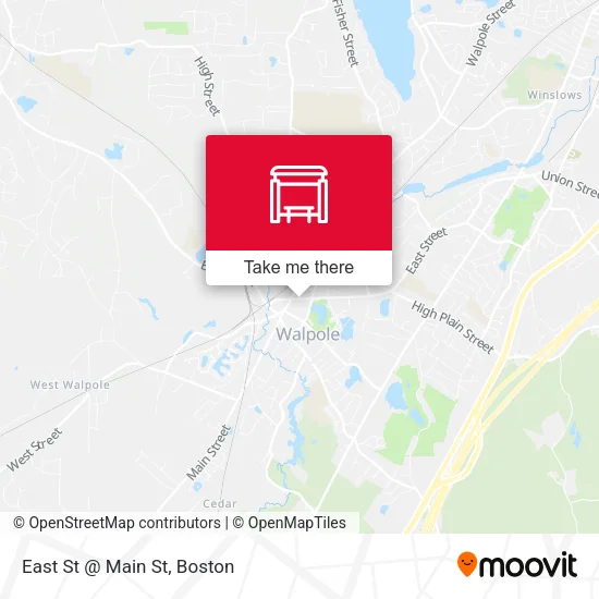 East St @ Main St map
