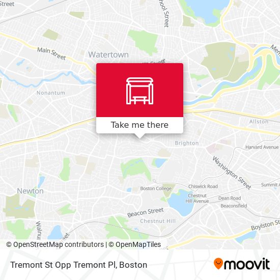 Mapa de Tremont St Opp Tremont Pl