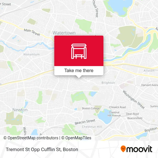 Tremont St Opp Cufflin St map