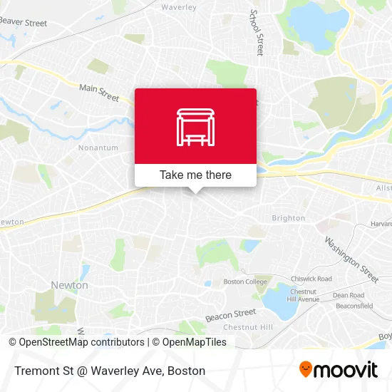 Tremont St @ Waverley Ave map