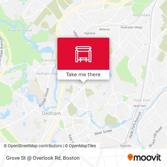 Grove St @ Overlook Rd map