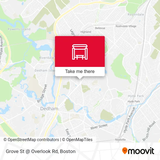 Mapa de Grove St @ Overlook Rd