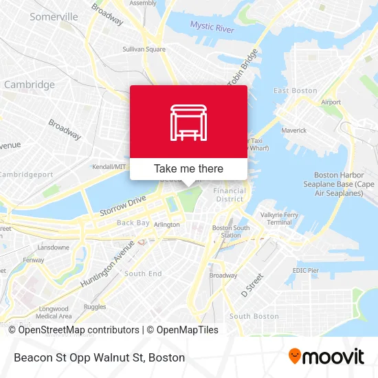 Beacon St Opp Walnut St map
