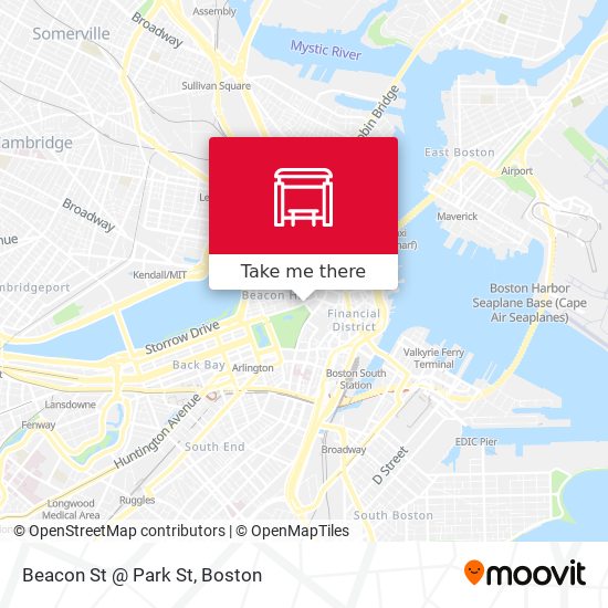 Beacon St @ Park St map