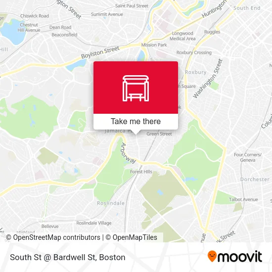 Mapa de South St @ Bardwell St