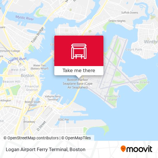 Logan Airport Ferry Terminal map