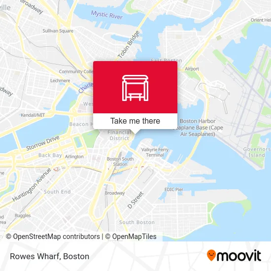 Rowes Wharf map