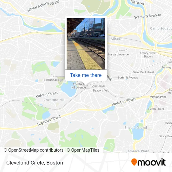 Mapa de Cleveland Circle