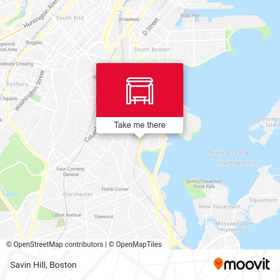 Mapa de Savin Hill