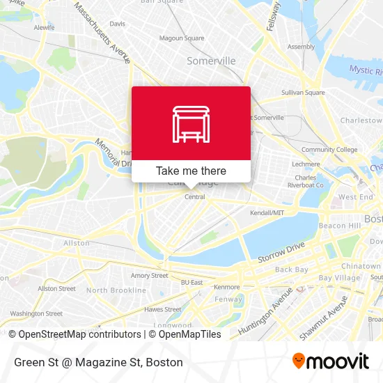 Green St @ Magazine St map