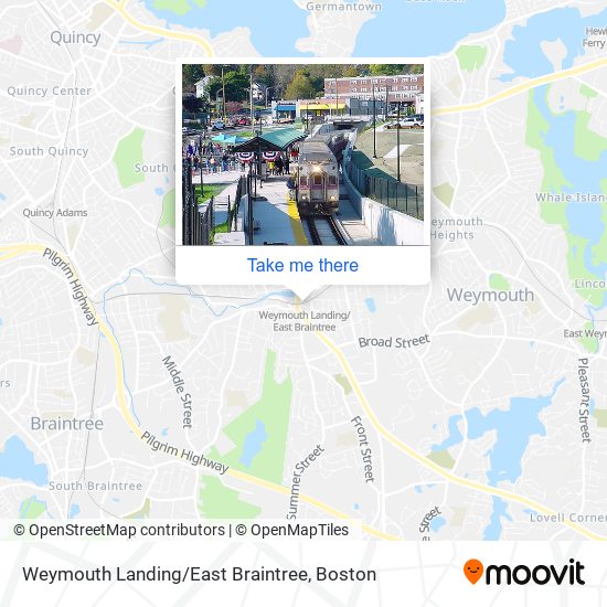 Mapa de Weymouth Landing / East Braintree