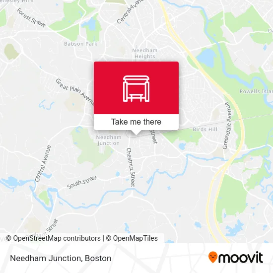 Needham Junction map