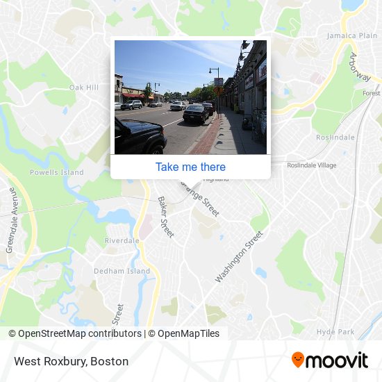 West Roxbury map