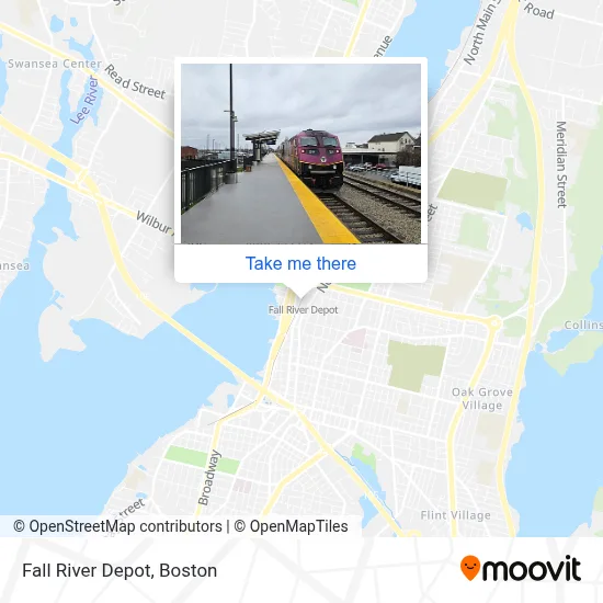 Fall River Depot map
