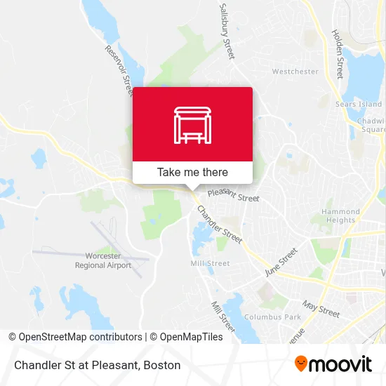 Chandler St at Pleasant map