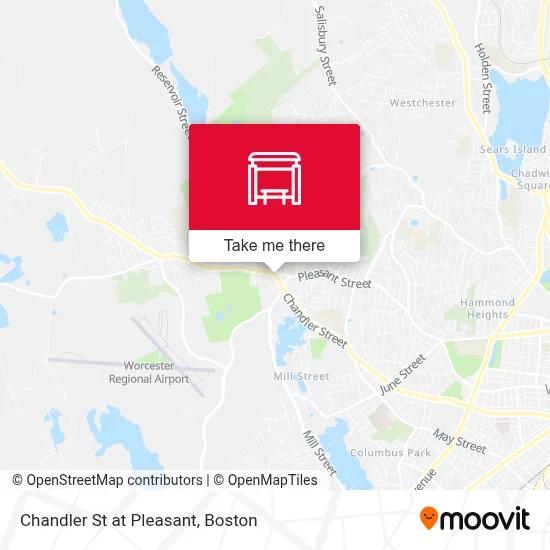 Chandler St at Pleasant map