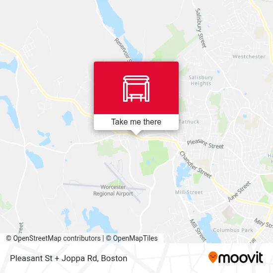 Pleasant St + Joppa Rd map