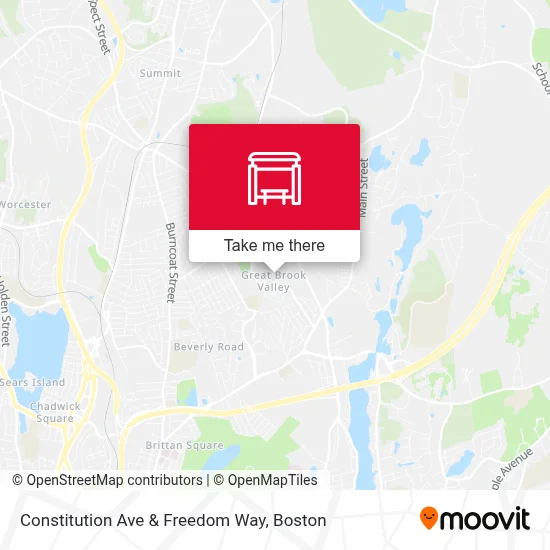 Constitution Ave & Freedom Way map