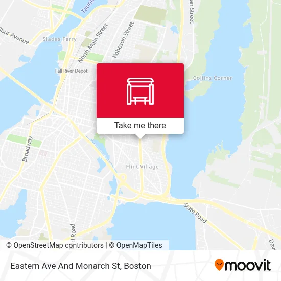Eastern Ave And Monarch St map