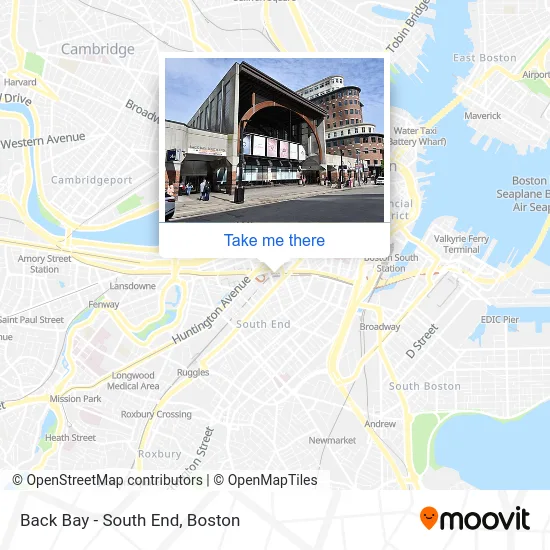 Back Bay - South End map