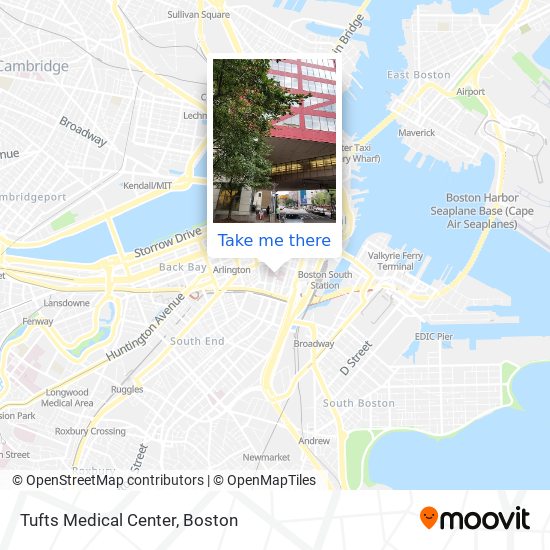 Mapa de Tufts Medical Center