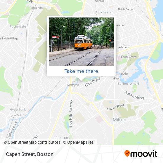 Capen Street map