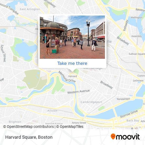 Harvard Square map