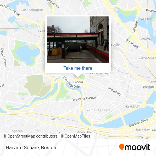 Harvard Square map