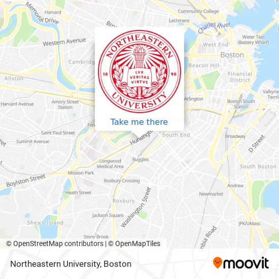 Northeastern University map