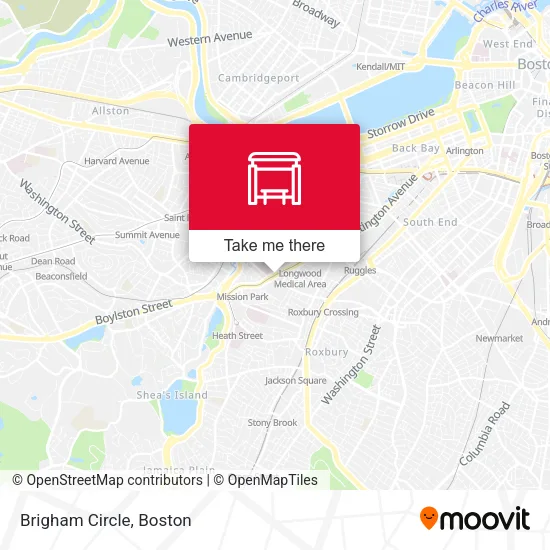 Brigham Circle map