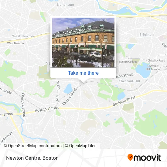 Newton Centre map