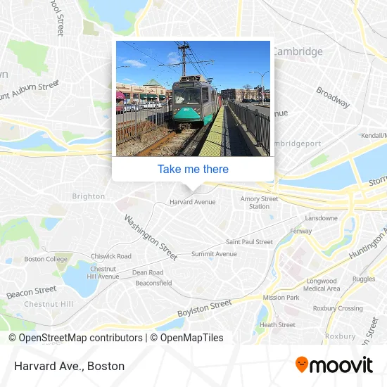 Mapa de Harvard Ave.