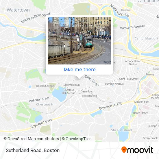 Mapa de Sutherland Road