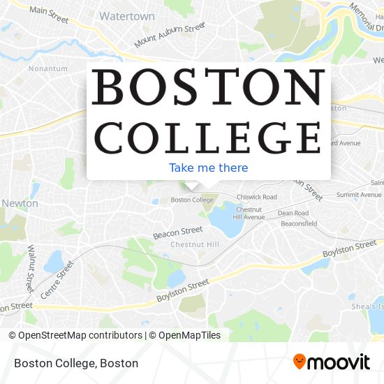 Boston College map