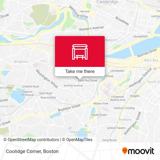 Coolidge Corner map