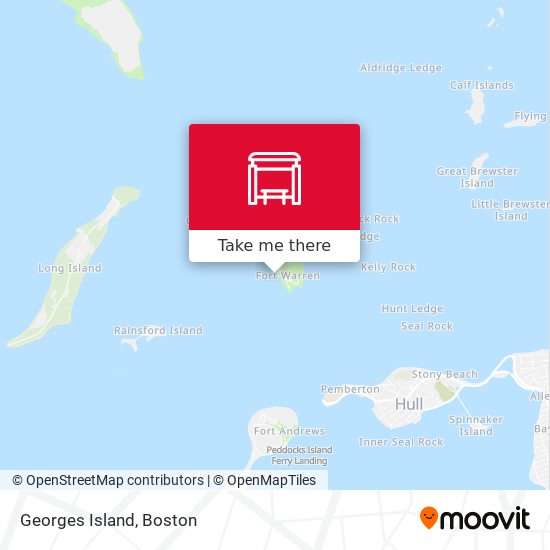 Mapa de Georges Island