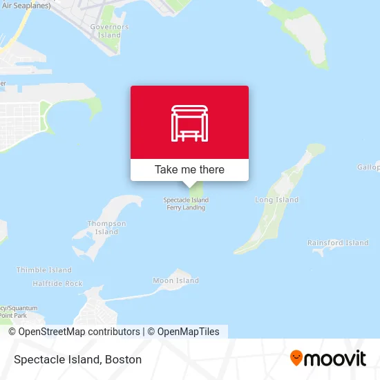 Spectacle Island map