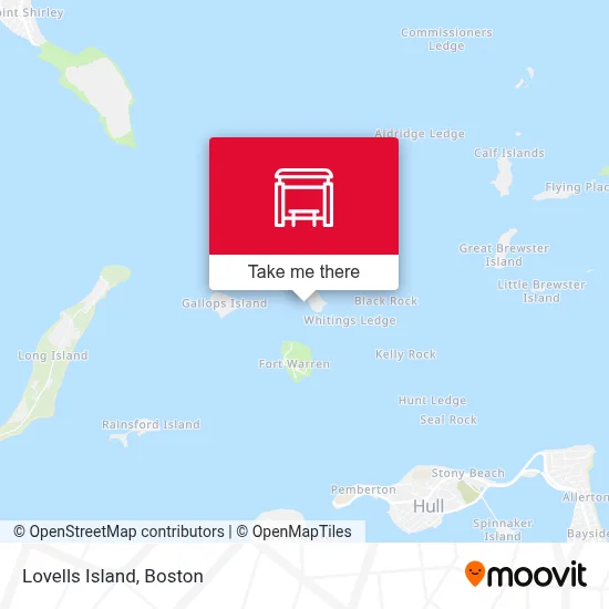 Lovells Island map