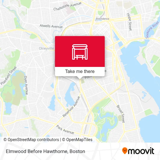 Elmwood Before Hawthorne map