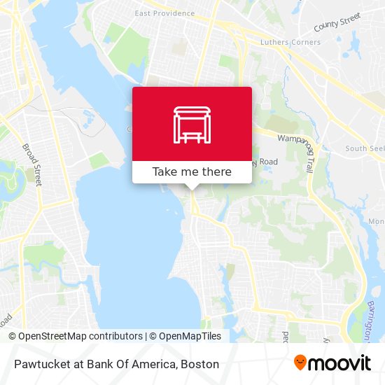 Pawtucket at Bank Of America map