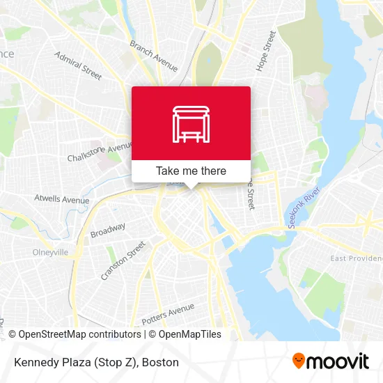 Mapa de Kennedy Plaza (Stop Z)