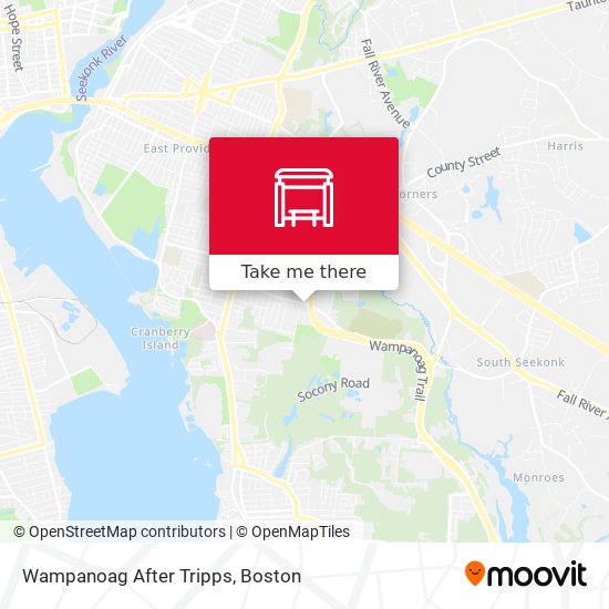 Mapa de Wampanoag After Tripps