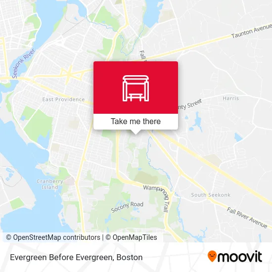 Evergreen Before Evergreen map