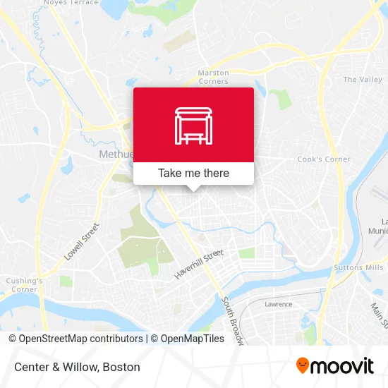 Center & Willow map