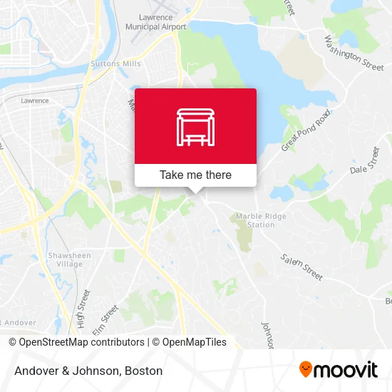 Andover & Johnson map