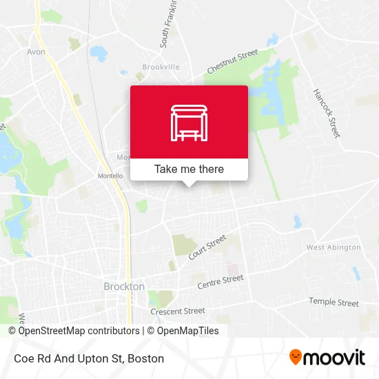 Coe Rd And Upton St map
