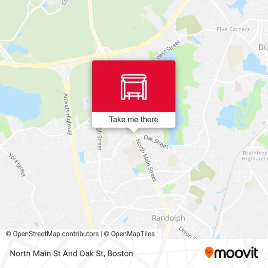 North Main St And Oak St map