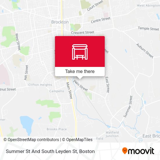 Mapa de Summer St And South Leyden St