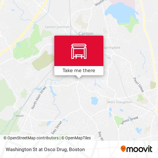 Washington St at Osco Drug map