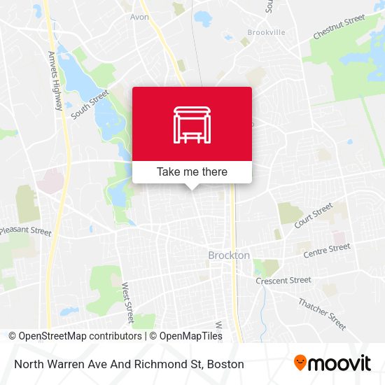 North Warren Ave And Richmond St map